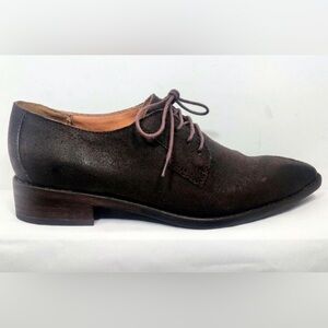 Anthropologie Brown Leather Oxford Shoes